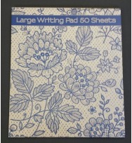 Writng Pad Ozcorp Blue Lace 210x245mm 50 Sheets