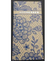 Address book ozcorp blue lace slim