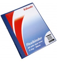 Binder flexi esselte a4 2r 20mm w/clear cover blue