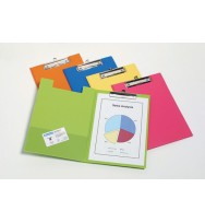 Clipfolder b/tone f/c pvc tropical asst pk 10