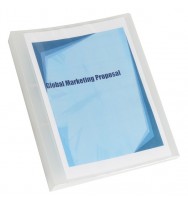 Binder double insert 2'o'r marbig 25mm clear