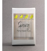 Gift food pick little bird set4