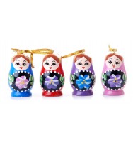 Gift babushka doll mini figurine