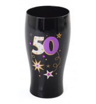 Gift beer glass 50th
