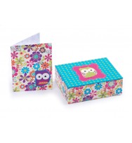 Gift notecards flip top hooty who