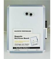 Whiteboard magnetic 279x362 with accessories