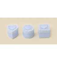Gift bomboniere box blue 3 assorted