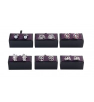 Gift mens cufflinks 6 assorted