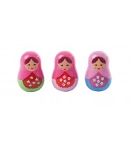 Gift lip gloss babushka doll