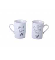 Gift mug set mr & mrs wedding day