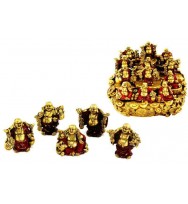 Gift 5cm lucky happy buddha with free money display bx48 12 asst