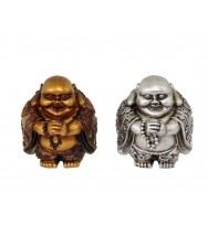 Gift 9cm happy fat buddha 2 asst bx6 bulk pack