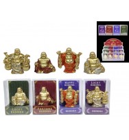 Gift 9cm lucky buddha figurine 4 asst in cdu