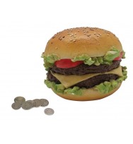 Gift 12cm hamburger money box 2pc bulk pack