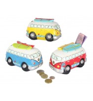 Gift 16cm combi van money bank 3 asst 3pc bulk pack