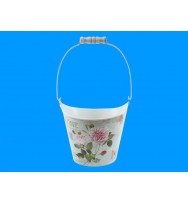 Gift garden pot/bucket m/day 2014 metal 28cm