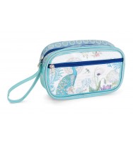 Gift cosmetic clutch m/day 2014 peacock w/zip