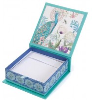 Gift memo box m/day 2014 peacock