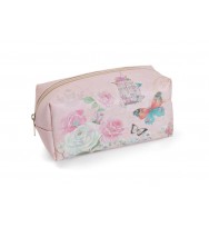 Gift cosmetic bag m/day 2014 pink w/butterfly