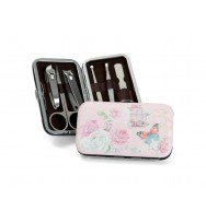 Gift manicure set m/day 2014 pink w/butterfly 6 piece