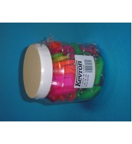 Key tags kevron fluro tub 60 asst