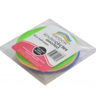 Craft Paper Rainbow Circles 100's fluro 120mm