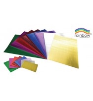 Craft board rainbow a4 foil corrugated asst pk10