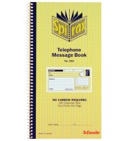 Telephone message book spirax 550 c/less - pack of 10
