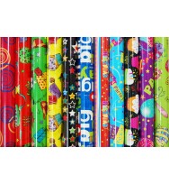 Gift roll wrap 76cm x 2m assorted designs