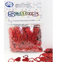 Party scatters alpen red heart 14gm