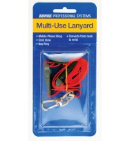 Multi-use lanyard multi-coloured kevron