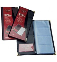 Business card binder waterville black 96 names w70-96