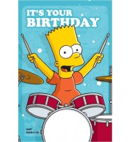 Card birthday value a200 boys simpsons-pack of 10