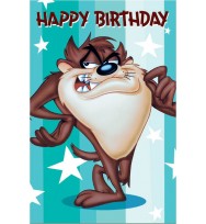 Card birthday value a200 boys taz devil-pack of 10