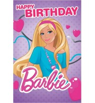 Card birthday value a200 girls barbie design 1-pack of 10