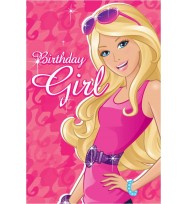 Card birthday value a200 girls barbie design 2-pack of 10