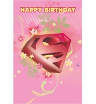 Card birthday value a200 girls supergirl-pack of 10