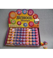 Stamps school set pre inked 10 asstd display 60