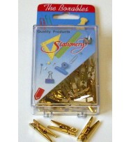 Clip peg metallic 25mm gold 25pcs