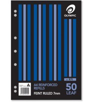 Binder refill olympic a4 7mm reinf pk50