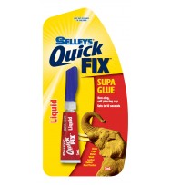 Glue selleys supa glue 3ml liquid quick fix