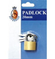 Padlocks brass sovereign 20mm b/crd