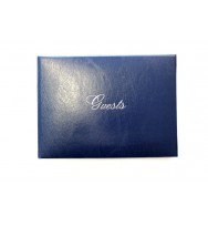 Guest book c/land 160x210 c/bound navy cover