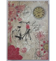 Notebook c/b c/land a6 100 sheets bicycle design