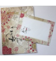 Writing pad c/land a5 30 sheets bicycle design