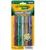 Glitter glue crayola red,green,silver,gold,blue