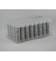 Glitter tubes alpen silver bx 40