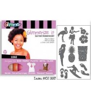 Glitter transfer art glimmer luau kit