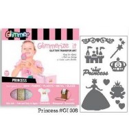 Glitter transfer art glimmer princess kit