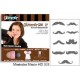 Glitter transfer art glimmer mustache mania kit